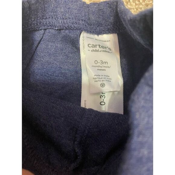 Carter's Child of Mine Infant Joggers 0-3 Months Unisex - Picture 2 of 2